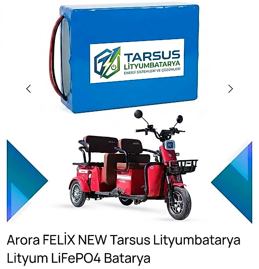 Arora Felix New Lityum LifePo4 Batarya