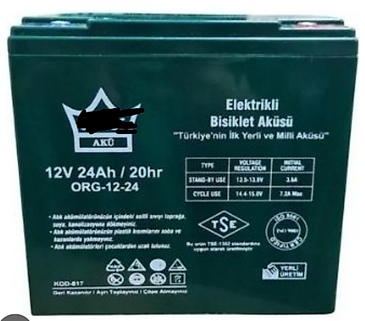 12v 24 Amper Akü