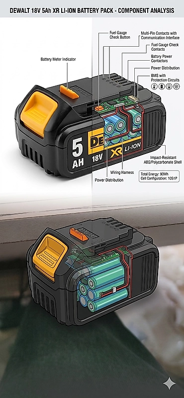 18v Dewalt 5 Ah Batarya