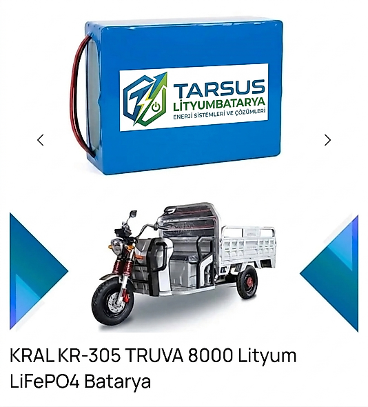 Kral KR305 Truva 8000 Lifepo4 Batarya
